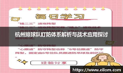 杭州排球队盯防体系解析与战术应用探讨