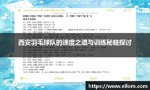 西安羽毛球队的速度之道与训练秘籍探讨